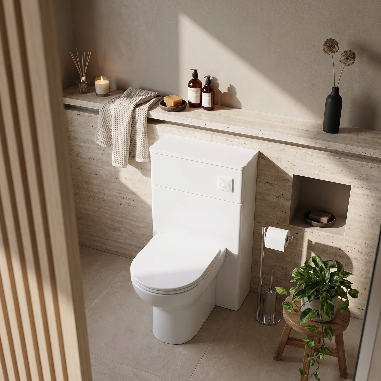 Fairford Laurel 500mm Satin White WC Unit