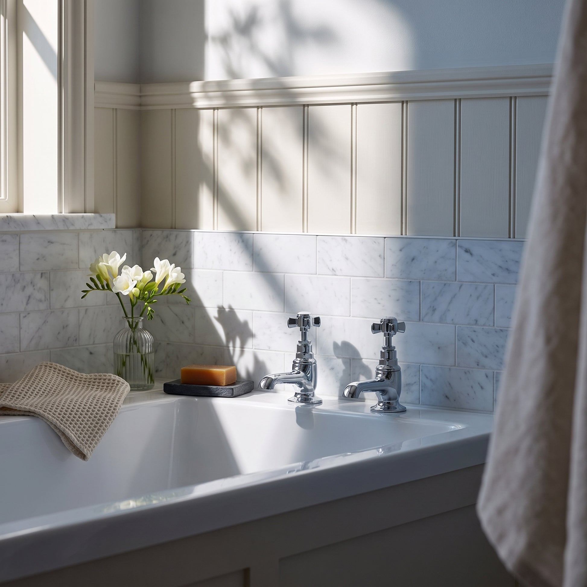 Fairford Henley Bath Pillar Taps