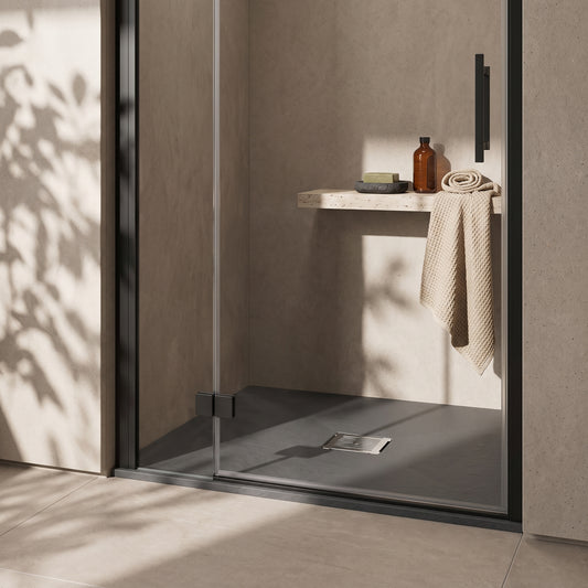 Fairford Square Grey Slate Shower Tray, Center Waste-900mm x 900mm