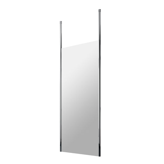 Fairford 800mm 8mm Wetroom Screen, 2 Ceiling Posts, 1950mm