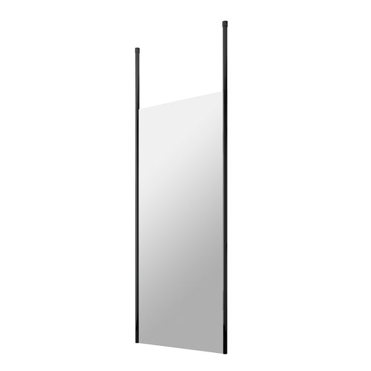 Fairford 800mm 8mm Matt Black Framed W/r Screen2 Ceiling Pos