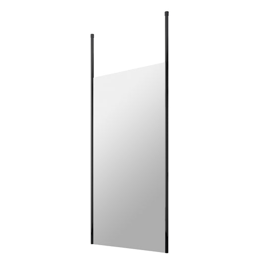 Fairford 1100mm 8mm Matt Black Framed W/r Screen2 Ceiling Po
