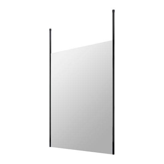 Fairford 1400mm 8mm Matt Black Framed W/r Screen2 Ceiling Po