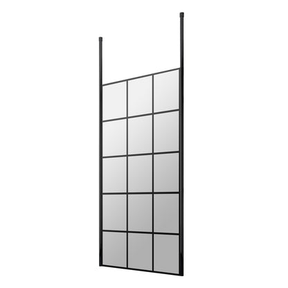 Fairford 900mm 8mm Matt Black Crittall W/r Screen2 Ceiling P