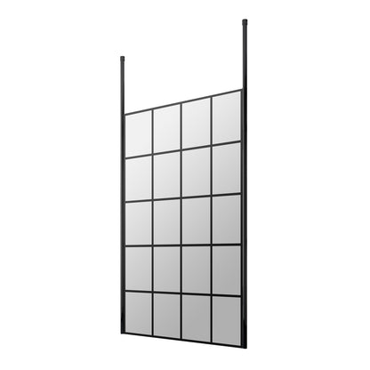Fairford 1000mm 8mm Matt Black Crittall W/r Screen2 Ceiling