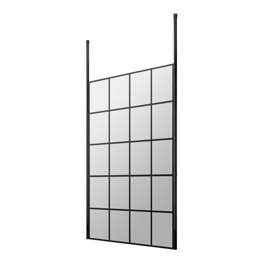 Fairford 1000mm 8mm Matt Black Crittall W/r Screen2 Ceiling