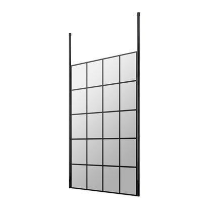 Fairford 1100mm 8mm Matt Black Crittall W/r Screen2 Ceiling