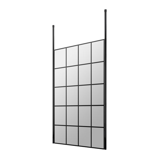 Fairford 1100mm 8mm Matt Black Crittall W/r Screen2 Ceiling