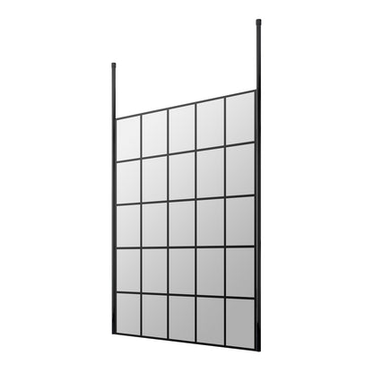 Fairford 1400mm 8mm Matt Black Crittall W/r Screen2 Ceiling