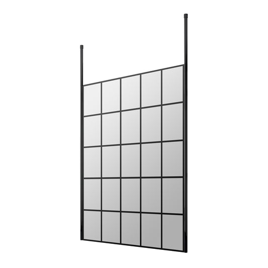 Fairford 1400mm 8mm Matt Black Crittall W/r Screen2 Ceiling