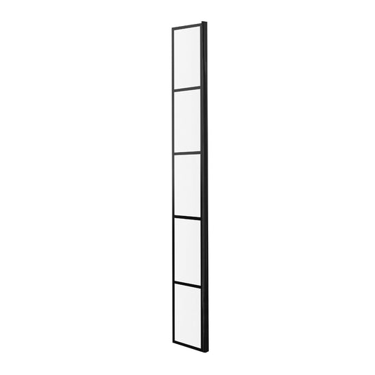 Fairford Matt Black Crittall 215mm Fixed Return Screen