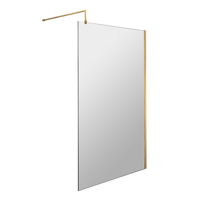 Fairford 1000mm 8mm Brushed Brass W/r Screen