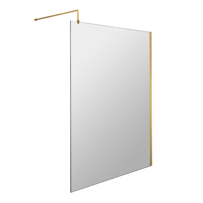 Fairford 1400mm 8mm Brushed Brass W/r Screen