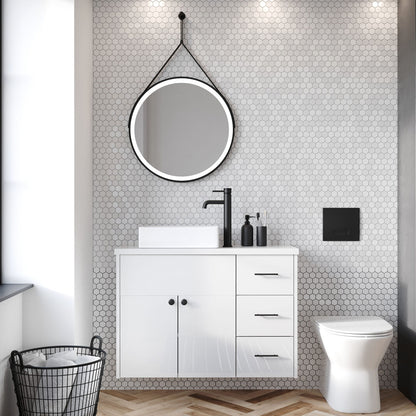 Fairford Stance 500mm Countertop Basin - White