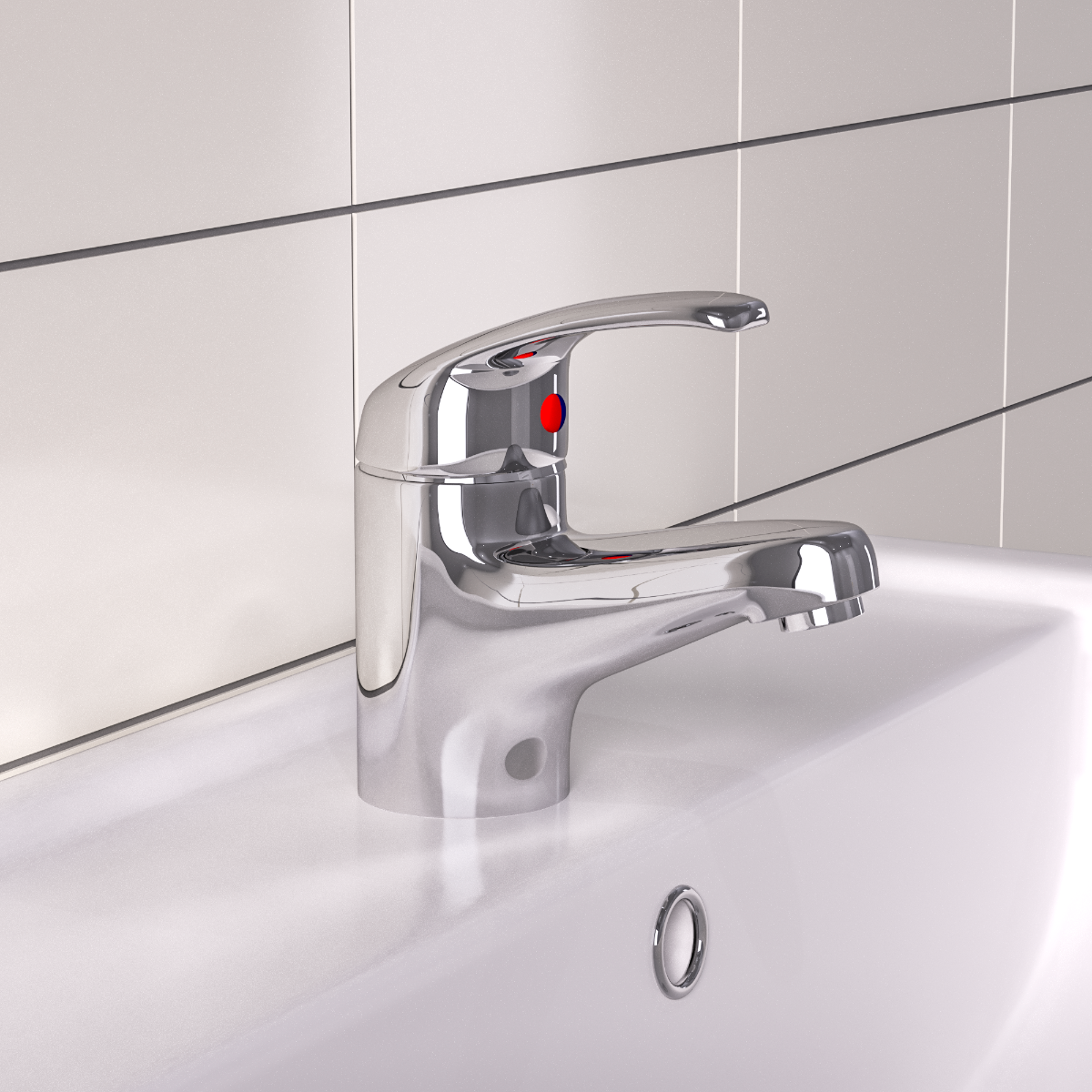 Fairford Contract Single Lever Basin Mixer