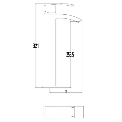 Fairford Cohen High Rise Basin Mixer