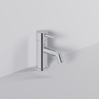 Fairford Element 5 Mini Basin Mixer with Push Button Waste