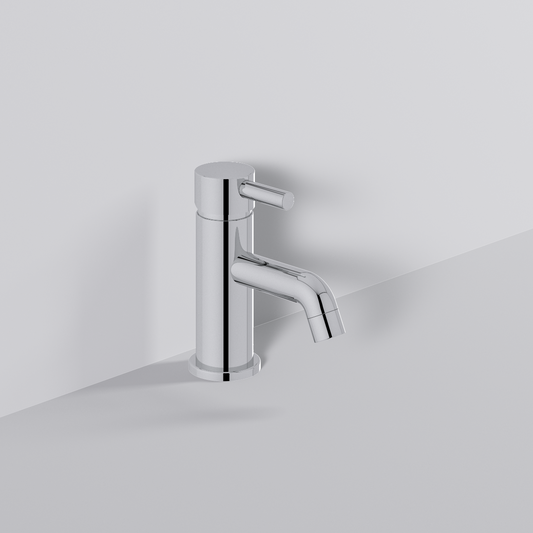 Fairford Element 5 Mini Basin Mixer with Push Button Waste