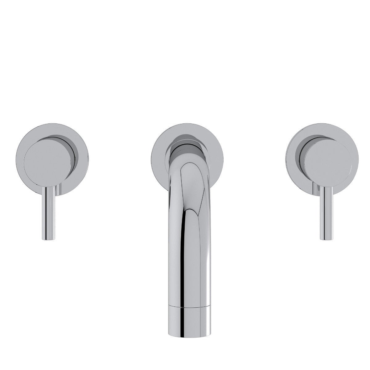 Fairford Element 5 Wall Mounted Basin Mixer, 3 Hole