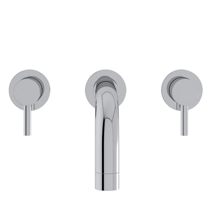 Fairford Element 5 Wall Mounted Basin Mixer, 3 Hole