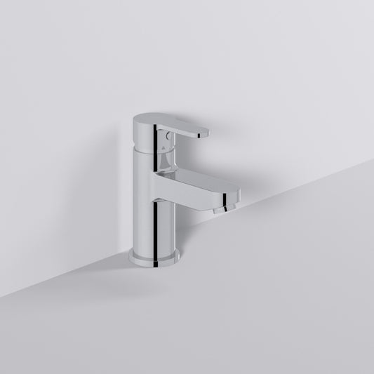 Fairford Fern Basin Mixer with Push Button Waste