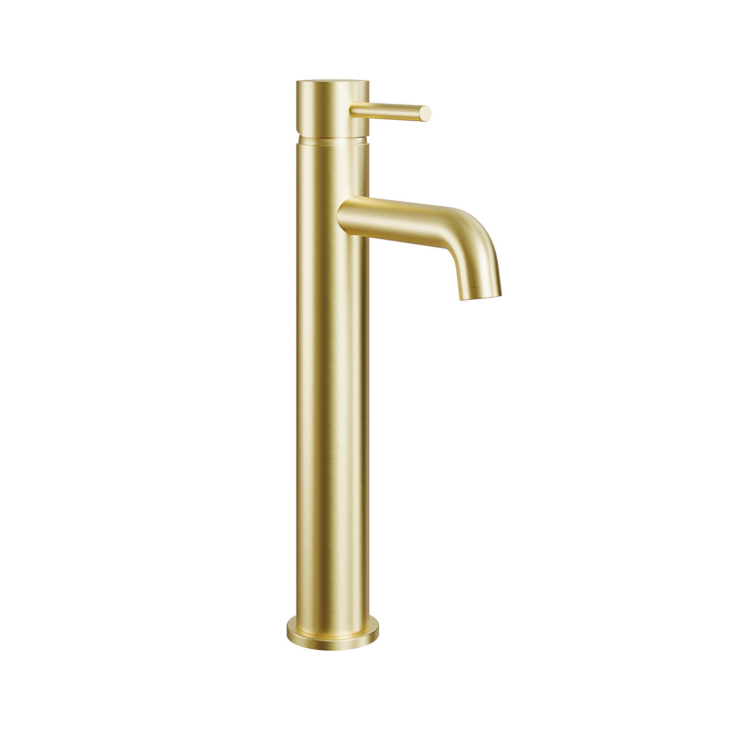 Fairford Element 7 Brushed Brass High Rise Basin Mixer