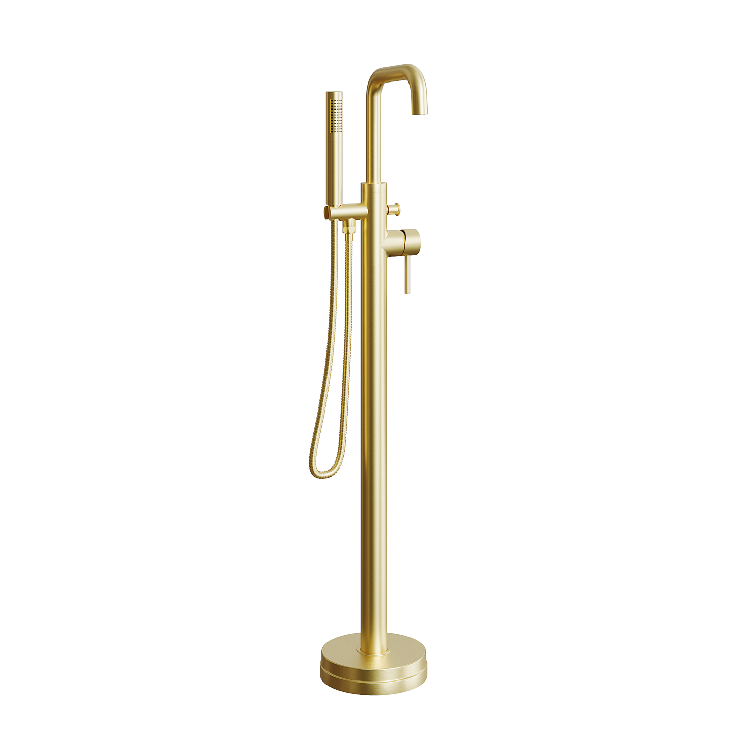 Fairford Element 7 Brushed Brass Freestanding Bath Shower Mixer