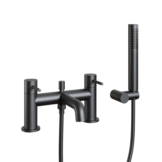 Fairford Element 7 Matt Black Bath Shower Mixer