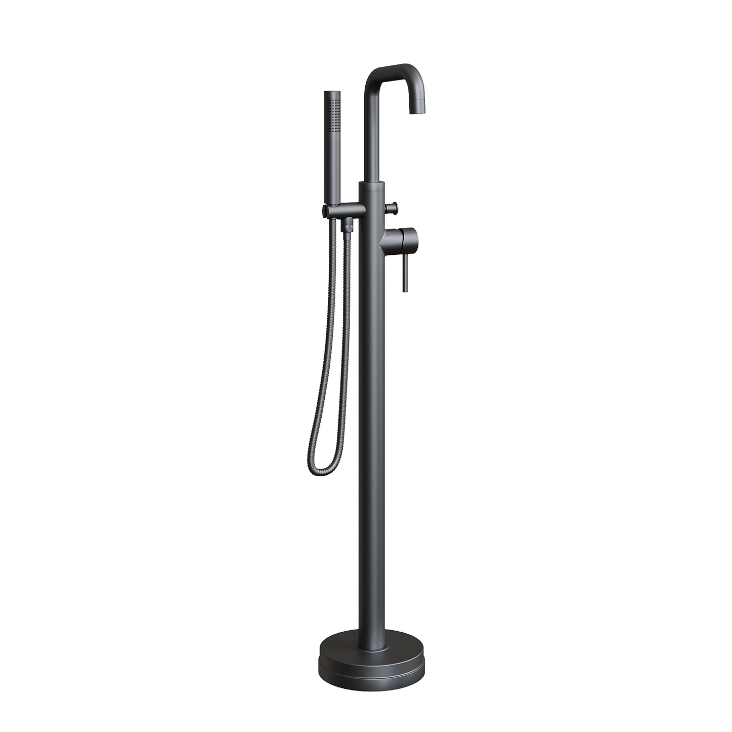 Fairford Element 7 Matt Black Freestanding Bath Shower Mixer