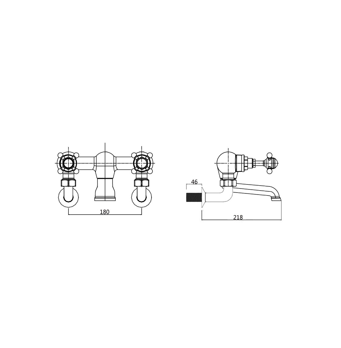 Fairford Winchester Pro Wall Mounted Bath Filler