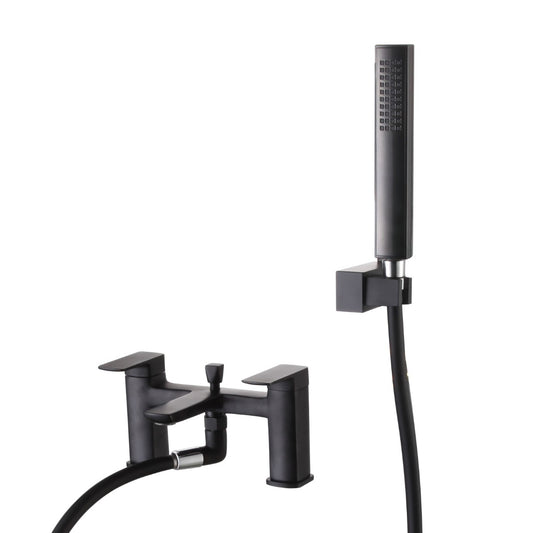 Fairford Una Matt Black Bath Shower Mixer