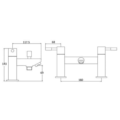 Fairford Dayna Bath Shower Mixer