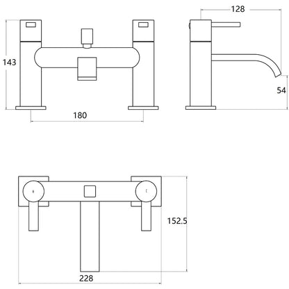 Fairford Redway Bath Shower Mixer