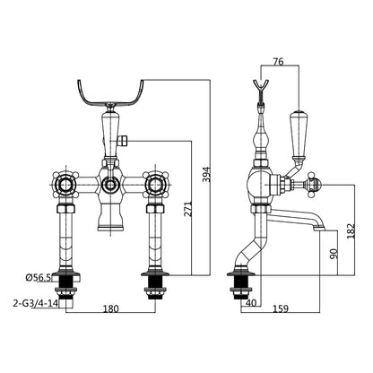Fairford Winchester Pro Bath Shower Mixer