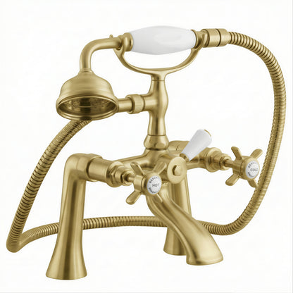 Fairford Kensington Brushed Brass Bath Shower Mixer