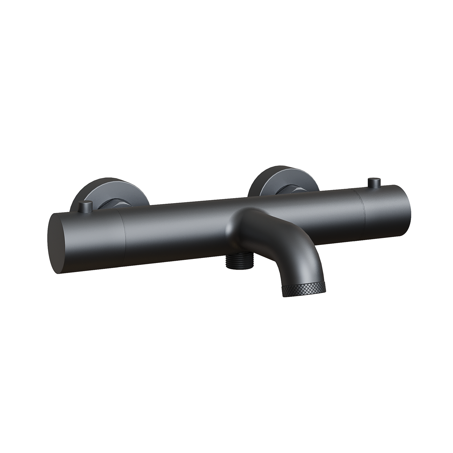 Fairford Element 7 Matt Black Wall Mounted Bath Shower Mixer