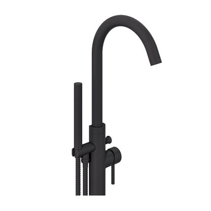 Fairford Element Matt Black Freestanding Bath Shower Mixer
