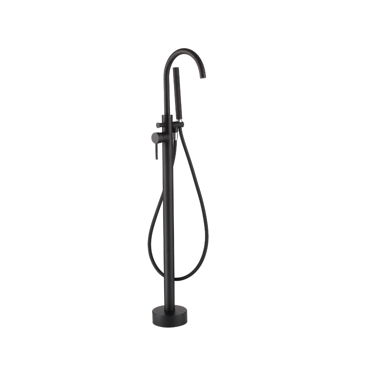 Fairford Element Matt Black Freestanding Bath Shower Mixer