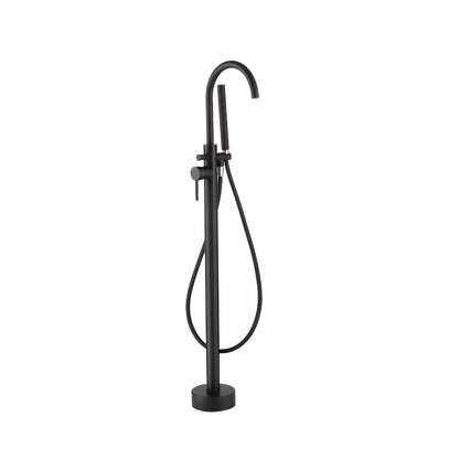 Fairford Element Matt Black Freestanding Bath Shower Mixer