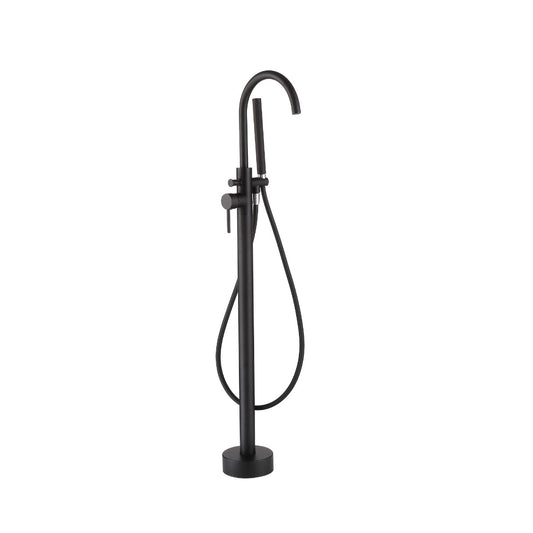 Fairford Element Matt Black Freestanding Bath Shower Mixer