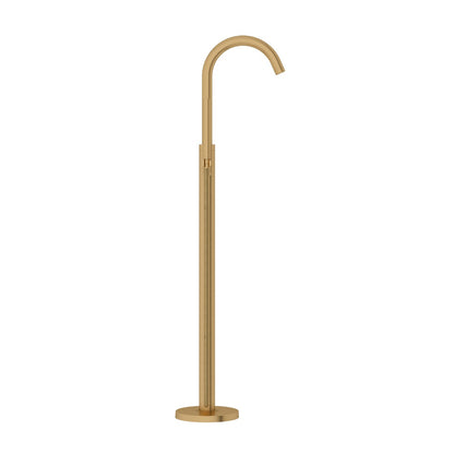 Fairford Element Brushed Brass Freestanding Bath Shower Mixer