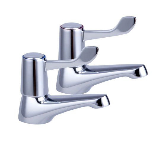 Fairford Quarter Turn Lever Taps Bath Pillar Taps