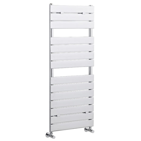 Fairford Flat Panel 1213 x 500mm Chrome Towel Rail