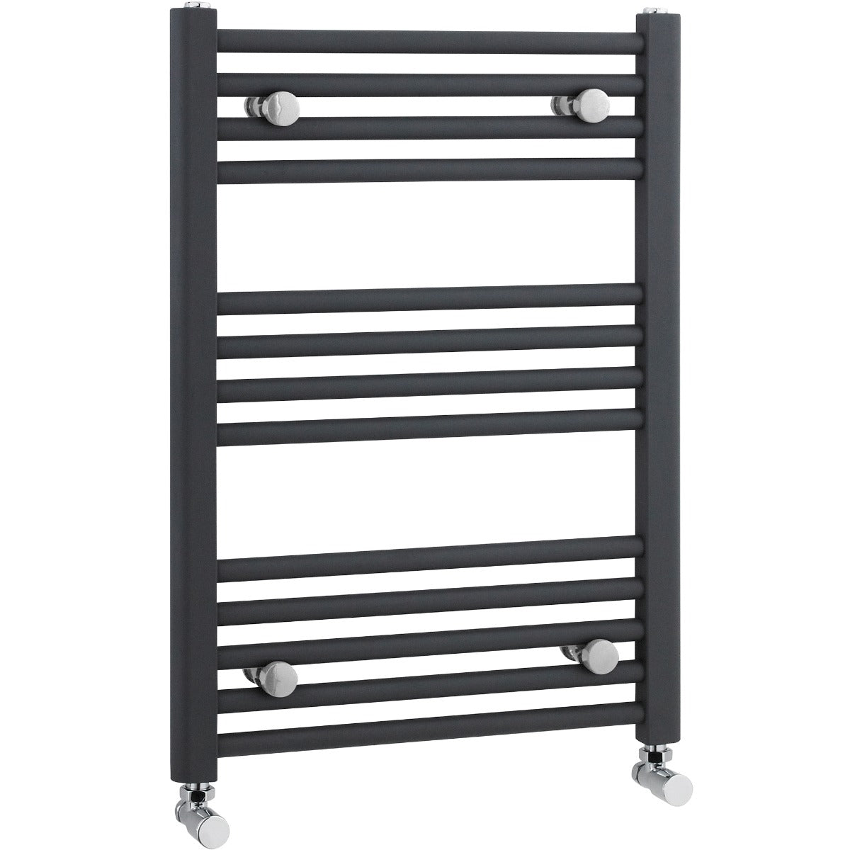 Fairford Straight 700 x 500mm Anthracite Ladder Towel Rail