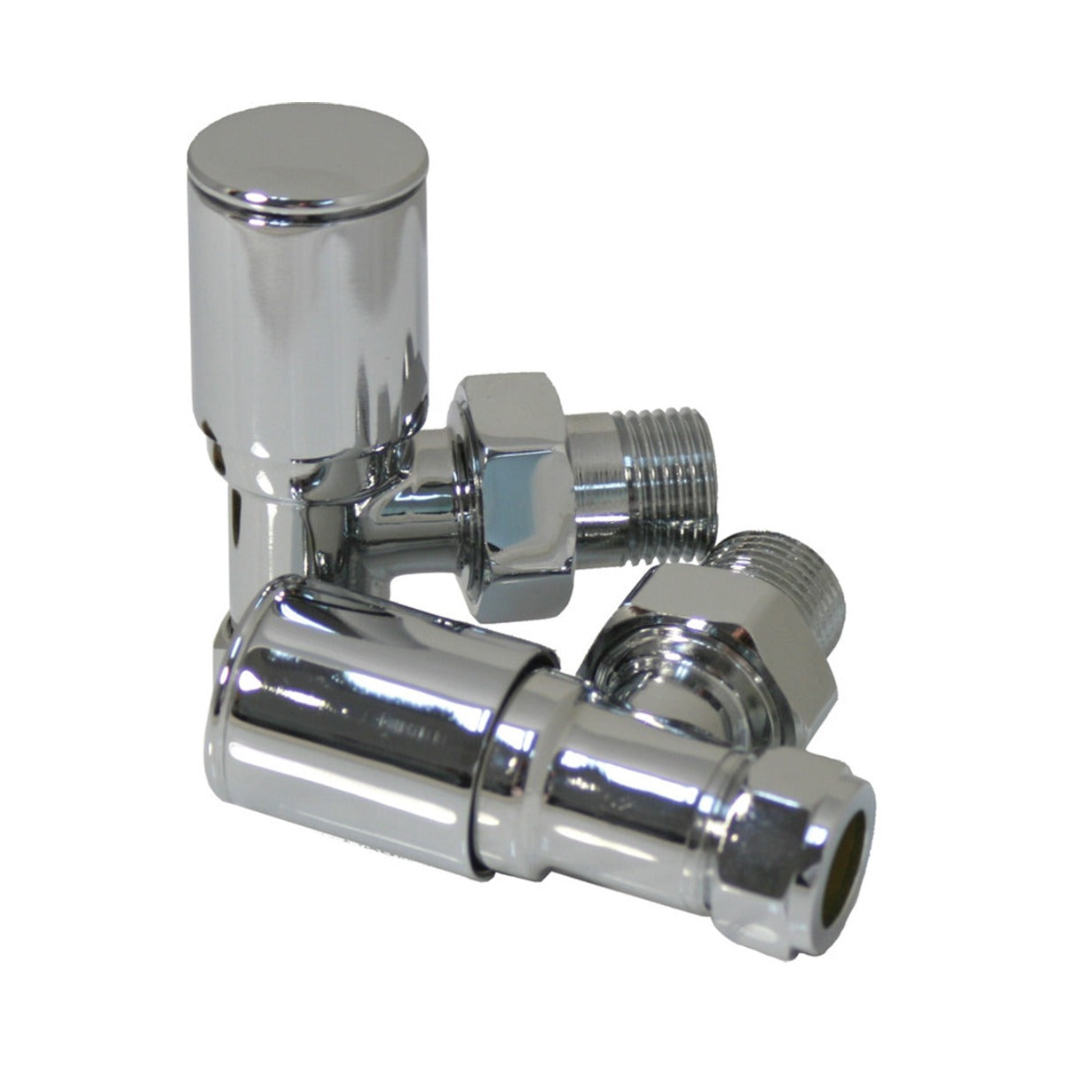 Fairford Round Valves, Angled, Pair