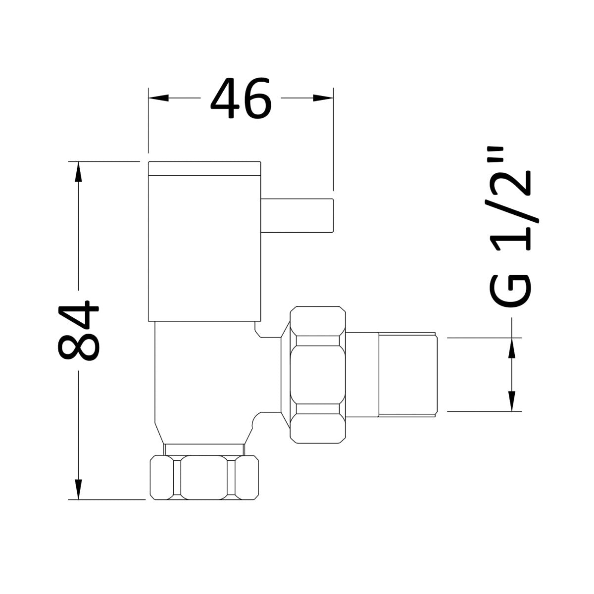 Fairford Premium Round Valves, Angled, Pair