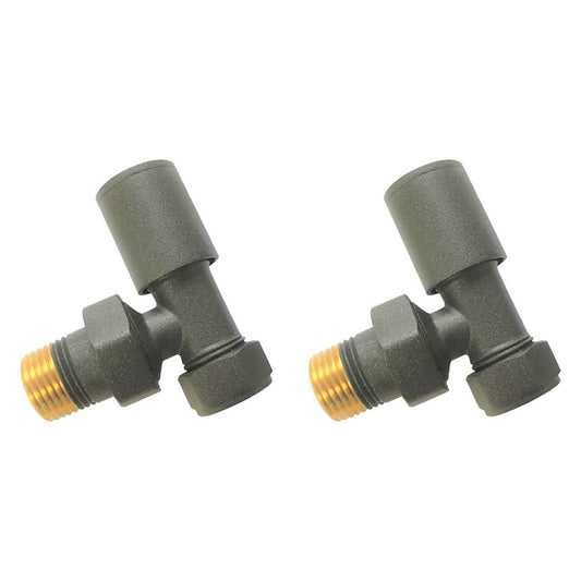 Fairford Round Valves, Angled, Anthracite
