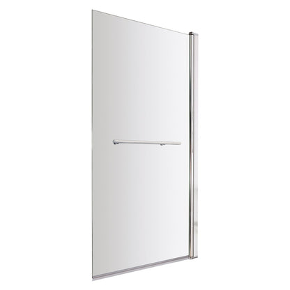 Fairford 6mm Straight Shower Bath Screen with Rail