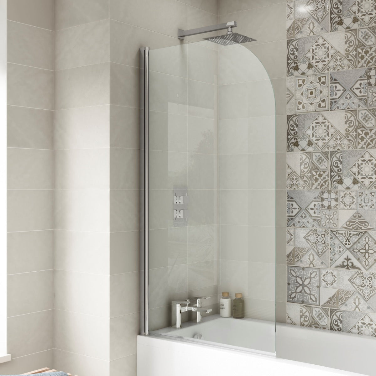 Fairford 6mm Radius Shower Bath Screen
