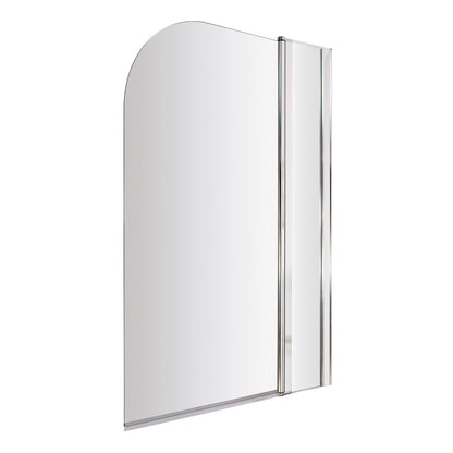 Fairford 6mm Radius Shower Bath Screen with Fixed Panel